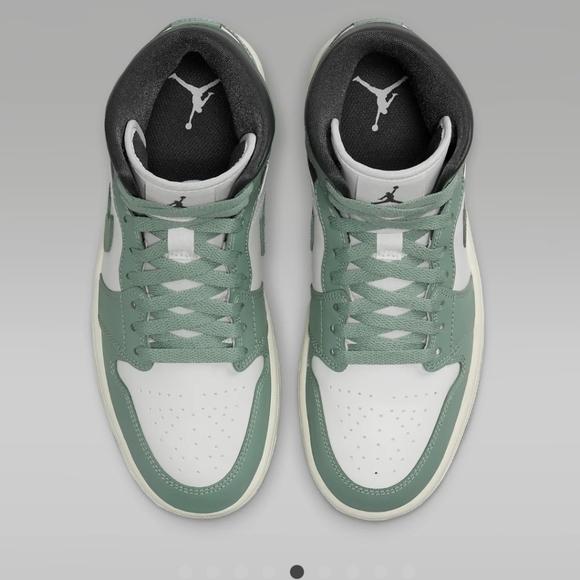 Air Jordan1 Mid green/white/gray - Picture 4 of 6